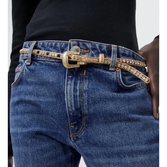 Zara | Accessories | Salezara Thin Jewel Belt Sale | Poshmark display picture 1